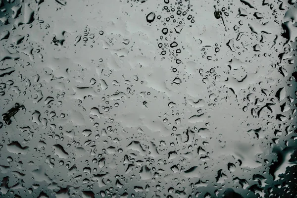Textur Hintergrund Tropfen Regen auf Glas — Stockfoto