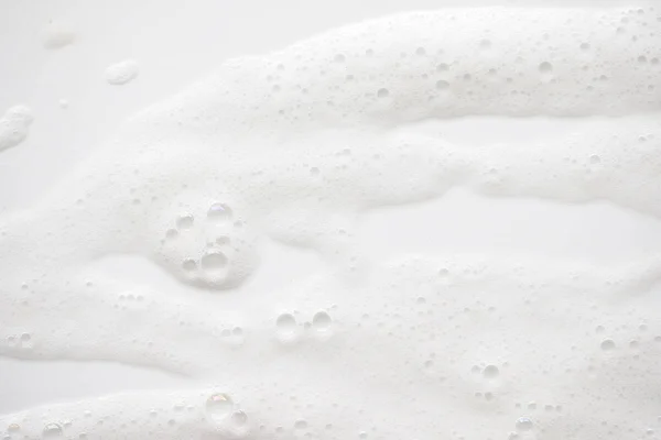 Abstract background white soapy foam texture. Shampoo foam with — Stock Photo, Image