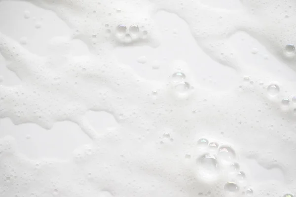 Abstract background white soapy foam texture. Shampoo foam with — Stock Photo, Image