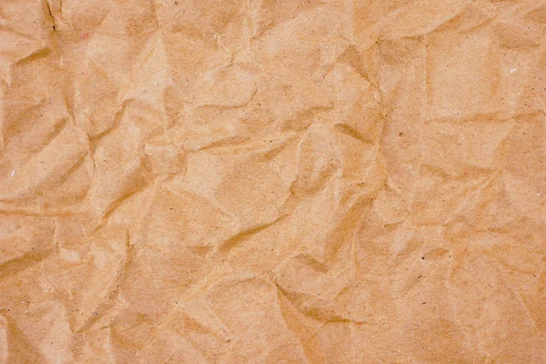 Fondo viejo marrón textura de papel arrugado — Foto de Stock