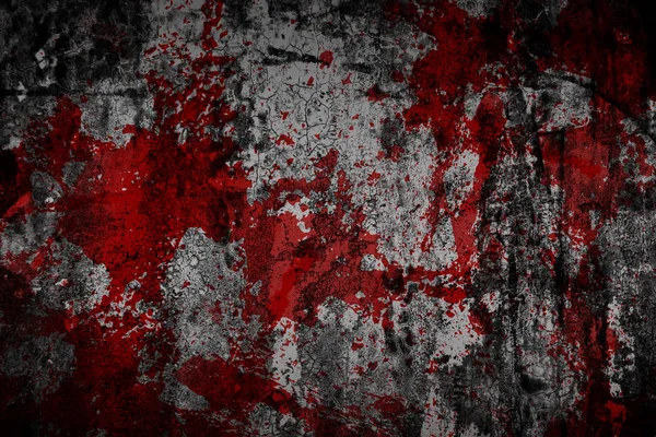 血のスプラッシュスペースとグランジハロウィーンの背景 — ストック写真