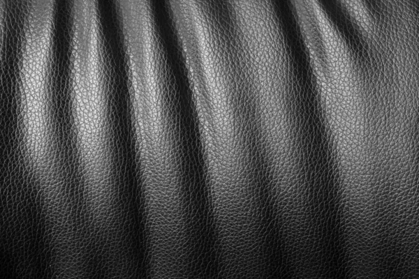 Schwarzes Leder Textur Hintergrund von Sofa — Stockfoto