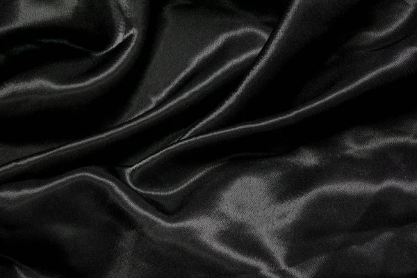 Siyah kumaş kumaş arkaplan dokusu — Stok fotoğraf