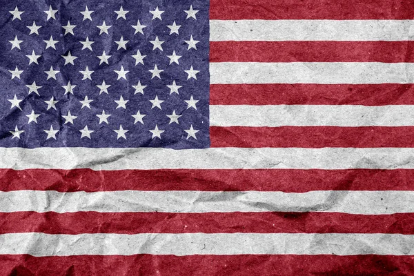 Papier Drapeau États-Unis comme fond patriotique — Photo