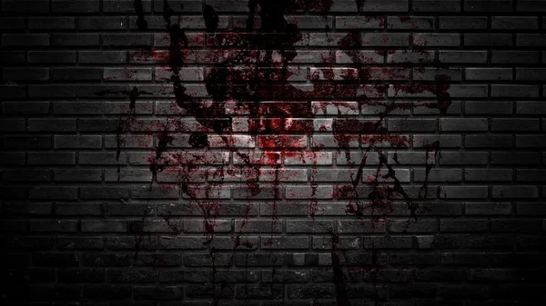 Grunge halloween fondo con salpicadura de sangre espacio — Foto de Stock