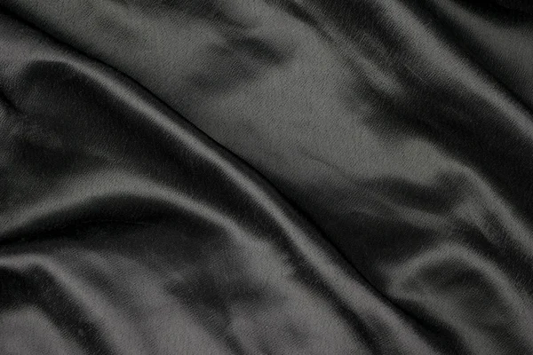 Tecido preto pano fundo textura — Fotografia de Stock