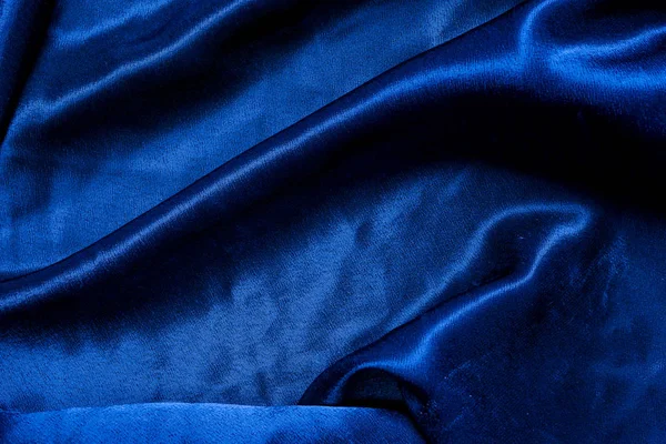 Blue fabric cloth background texture — Stock Photo, Image