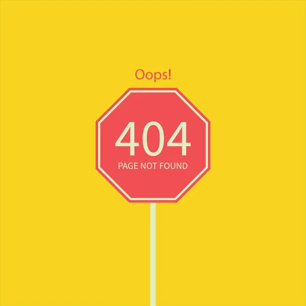 404 Error Page Found Lost Sorry Network Erro Concept Vector — стоковый вектор