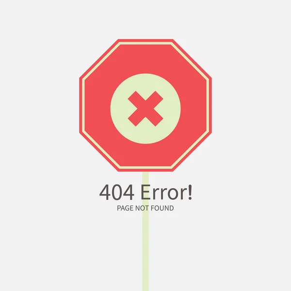 Pagina Errore 404 Non Trovata Persa Spiacente Rete Concetto Errato — Vettoriale Stock