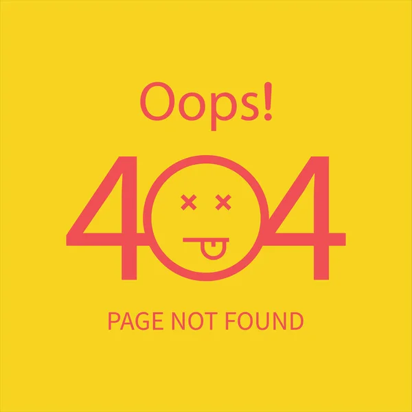 404 Error Page Found Lost Sorry Network Erro Concept Vector — стоковый вектор