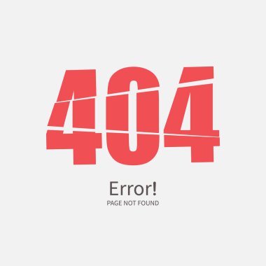 404 hata sayfası bulunamadı, kayıp, üzgünüm, ağ, hata konsepti, vektör illüstrasyon tasarımı