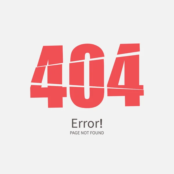 404エラーページが見つかりませんでした 失われた 申し訳ありません ネットワーク Erro コンセプト ベクトルイラストデザイン — ストックベクタ