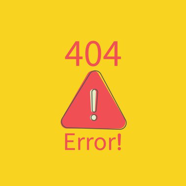404 hata sayfası bulunamadı, kayıp, üzgünüm, ağ, hata konsepti, vektör illüstrasyon tasarımı
