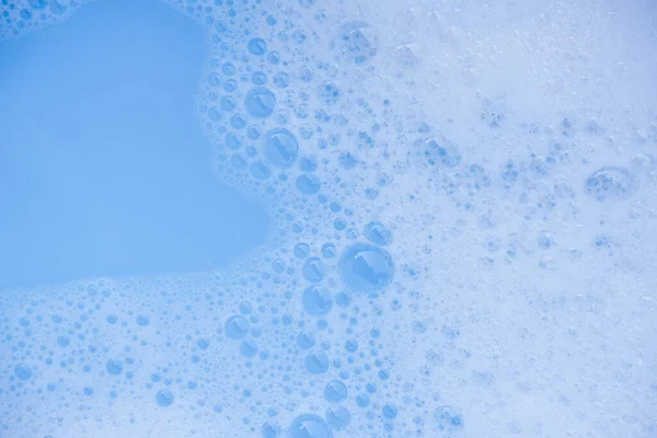 抽象的な背景白い石鹸泡の質感 泡付きシャンプー泡 — ストック写真