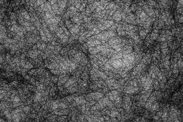 Beyaz Arkaplanda Siyah Fiber Çizgilerinin Soyut Arkaplanını Çiz — Stok fotoğraf