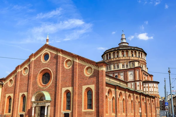 Church and Dominican convent Santa Maria delle grazie (Holy Mary of Grace) where painting The Last Supper by Leonardo da Vinci is kept inside