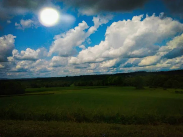 Nuvens Sol Dia Verão — Fotografia de Stock