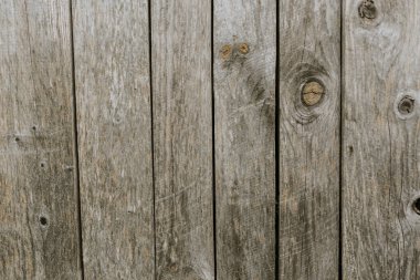 Tahtadan yapılmış eski püskü gri çit
