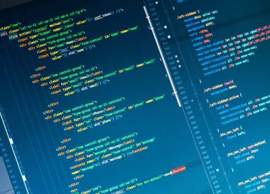 CSS3 kod kod düzenleyicisinde mavi arka plan üzerinde Kapat