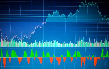 Borsa piyasa grafik analizi. Finans arka plan veri grafiği