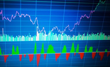 Finans iş grafiğin hangi bir trend yukarı ve aşağı trend dahil kapatın. Finansal verilerin analizi
