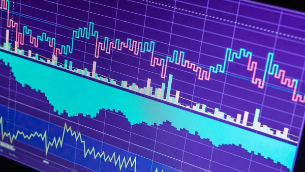 Grafico Dell Economia Mondiale Veduta Concettuale Del Mercato Dei Cambi — Foto Stock