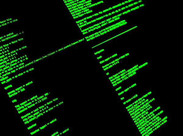 Számítógép Követel Vonal Illesztő Cli Unix Bash Shell Közelről — Stock Fotó