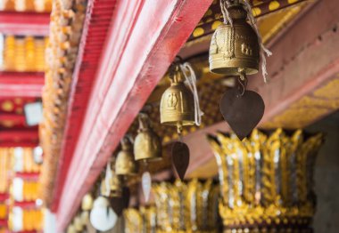 Çan Tapınağı salıncaklar Wind, Tayland, Thailand, yakın çekim
