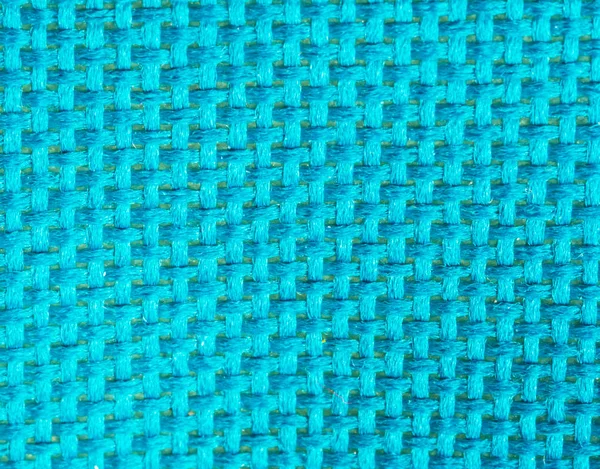 Hoge Vergroting Blauw Polyester Stof Textuur Macro Achtergrond — Stockfoto