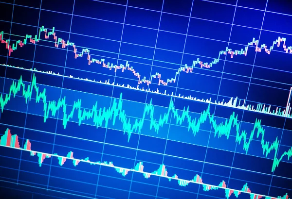 Diagramma Analisi Aziendale Grafico Dei Dati Finanziari Base Concetto Borsa — Foto Stock