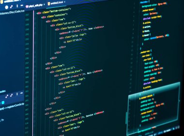 Html ve css kod düzenleyicisinde monitör bölme. Web Tasarım ve Web geliştirme