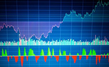 Cryptocurrency Pazar ve grafik. Finans iş veri kavramı. S