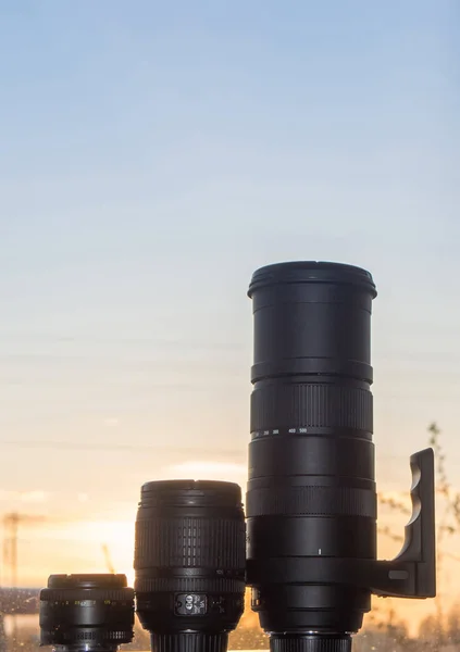 Objektivy kamery na slunci — Stock fotografie