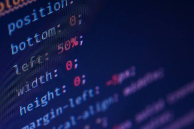 Mavi arkaplanda Css işareti, kapat