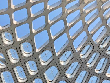 Çift çatı eğimli. Gölgelik, parametrik mimari.