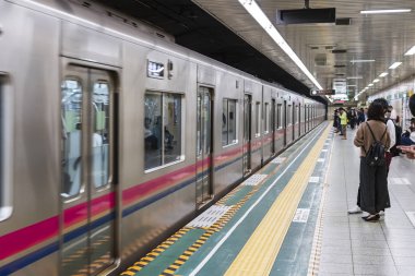 Tren Metro İstasyonu'nda Platforma Geliyor