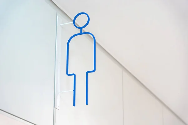 The Sign of Man's WC or Bathroom. — Stock Photo, Image