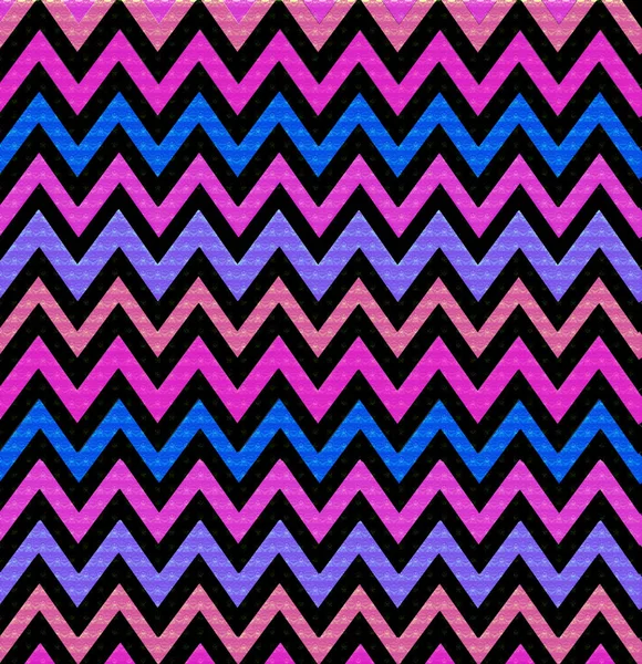 Fundo Impressão Chevron Rosa Azul Roxo Preto — Fotografia de Stock