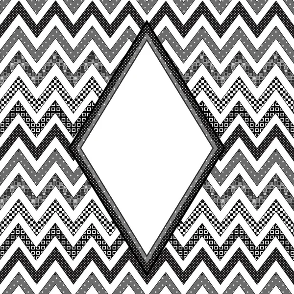 Impression Moderne Chevron Avec Des Couches Motifs Différents Dans Impression — Photo