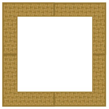 Soyut altın bal peteği benzeri kare çerçeve.