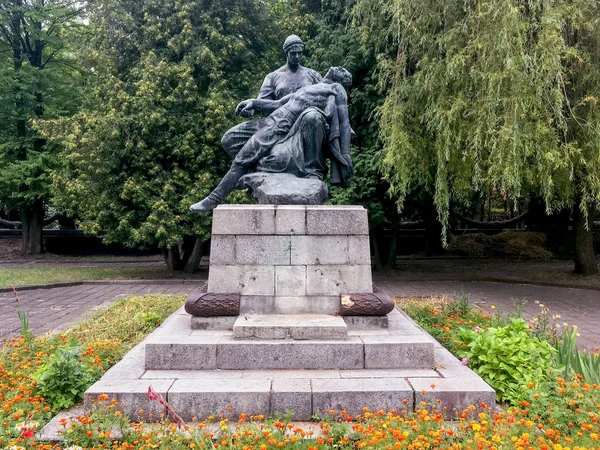 Lviv Ucraina Agosto Monumento Soldati Morti Nella Seconda Guerra Mondiale — Foto Stock