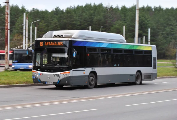 Autobús Urbano Vilna Lituania — Foto de Stock