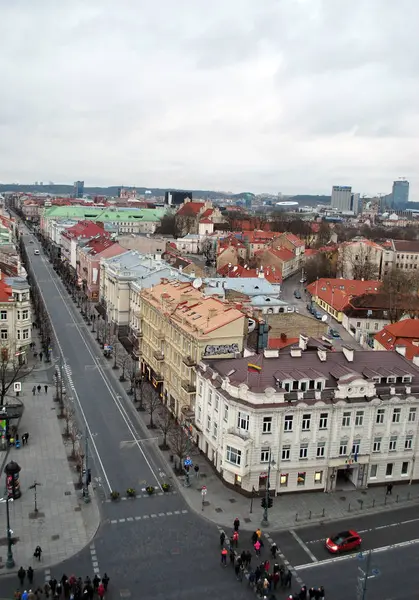 Главная Улица Вильнюса Литва — стоковое фото