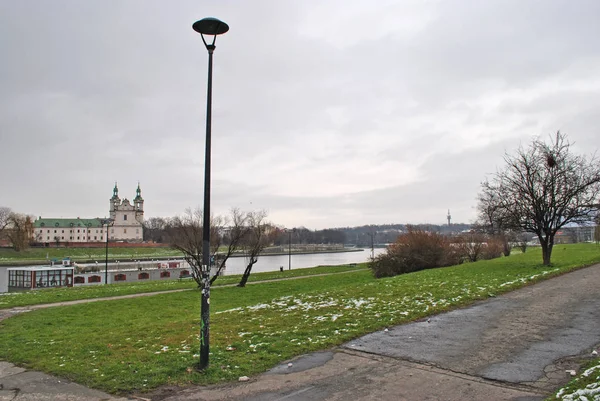 Embankment Vistula River Krakow — Stock Photo, Image