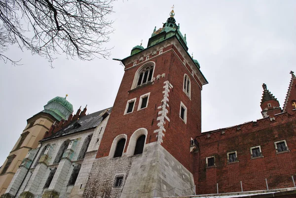 Turm Von Sigizmund Wawel Kathedrale Krakau — Stockfoto