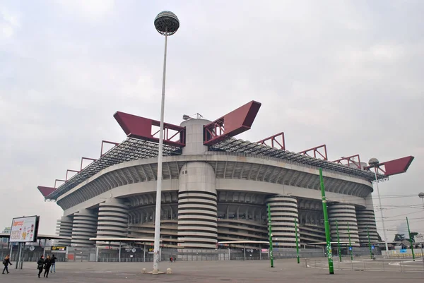 Tutta Vista Allo Stadio San Siro Milano — Foto Stock