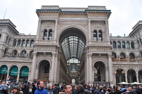 Velká Obchodní Centra Miláně Itálie — Stock fotografie