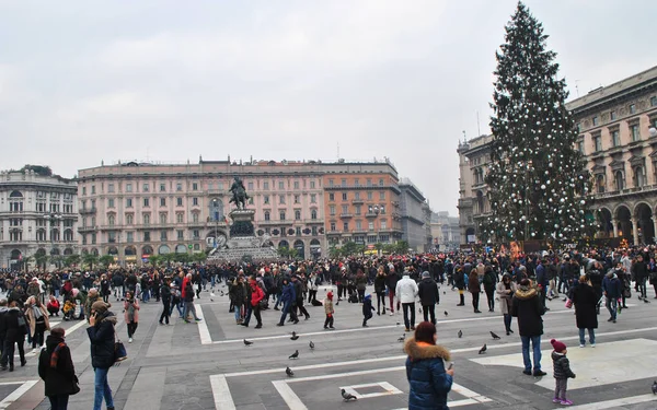 Castello Sforzesco Před Vánoční 2017 Milan — Stock fotografie