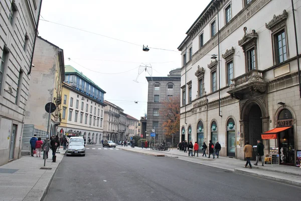 Eine Breite Straße Milan Italien — Stockfoto