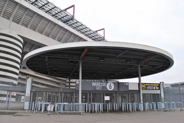 Gate Entrance San Siro Stadium Milan Italy — Stock Photo, Image